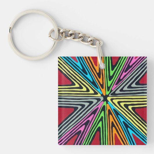 Haywire in Neon Sleutelhanger (voorkant)