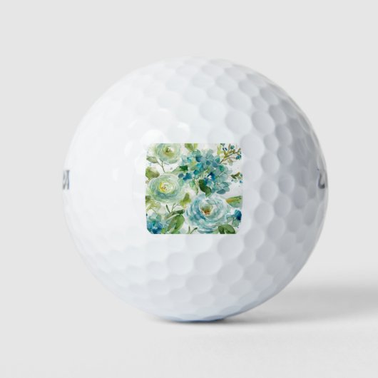 HAZ06 Cool Waterverf Floral.tif Golfballen (Voorkant)