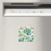 HAZ06 Cool Waterverf Floral.tif Magneet (Insitu (Vaatwasser))
