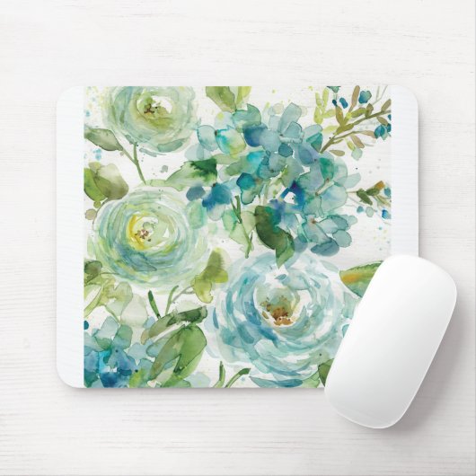 HAZ06 Cool Waterverf Floral.tif Muismat (Met muis)