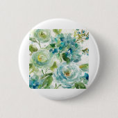 HAZ06 Cool Waterverf Floral.tif Ronde Button 5,7 Cm (Voorkant)