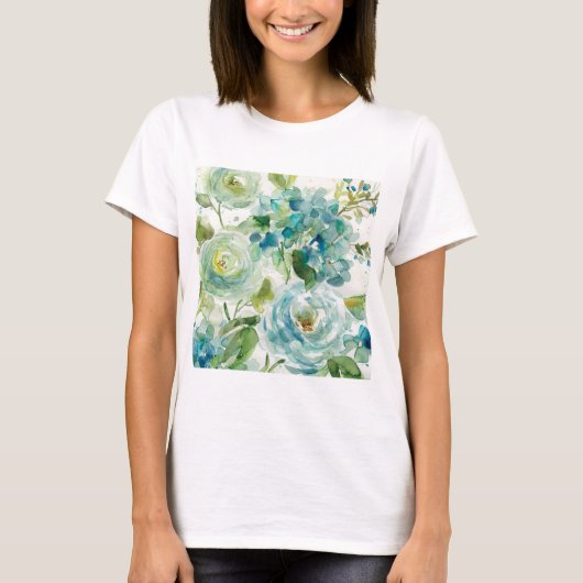 HAZ06 Cool Waterverf Floral.tif T-shirt (Voorkant)