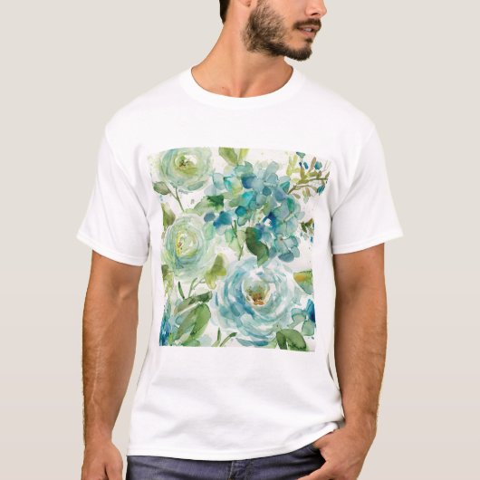 HAZ06 Cool Waterverf Floral.tif T-shirt (Voorkant)