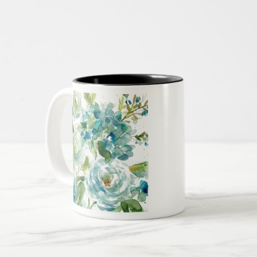 HAZ06 Cool Waterverf Floral.tif Tweekleurige Koffiemok (Voorkant links)