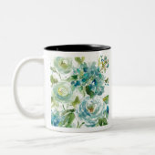 HAZ06 Cool Waterverf Floral.tif Tweekleurige Koffiemok (Links)