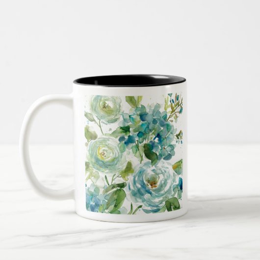 HAZ06 Cool Waterverf Floral.tif Tweekleurige Koffiemok (Links)
