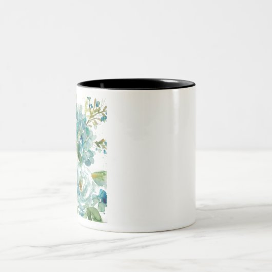 HAZ06 Cool Waterverf Floral.tif Tweekleurige Koffiemok (Center)