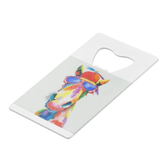 HAZ29 Horse.tif Creditkaart Flessenopener (Achterkant Gekanteld)