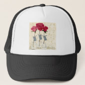 HAZ35 Geïnspireerd roze.tif Trucker Pet (Voorkant)