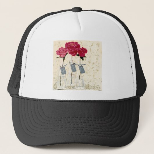 HAZ35 Geïnspireerd roze.tif Trucker Pet (Voorkant)