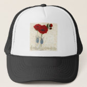 HAZ37 Geïnspireerd rood.tif Trucker Pet (Voorkant)