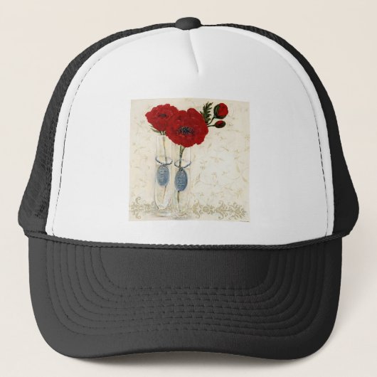 HAZ37 Geïnspireerd rood.tif Trucker Pet (Voorkant)