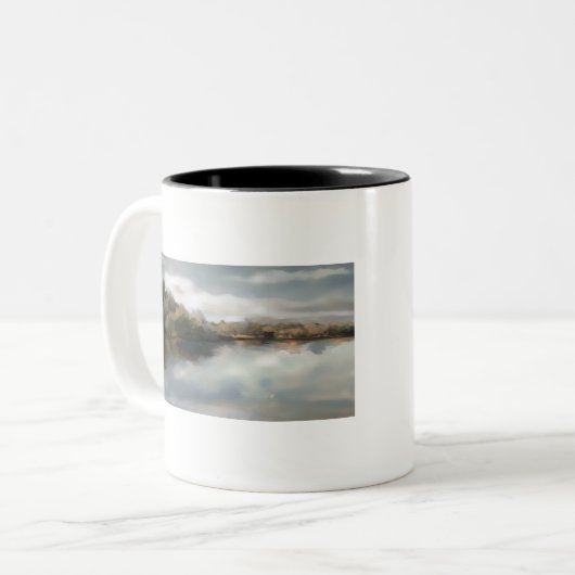 HAZ93 River Fields.tif Tweekleurige Koffiemok (Voorkant links)