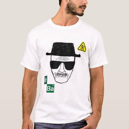Hazard Chemist Icon – Br Ba Elements Design T-shirt (Voorkant)