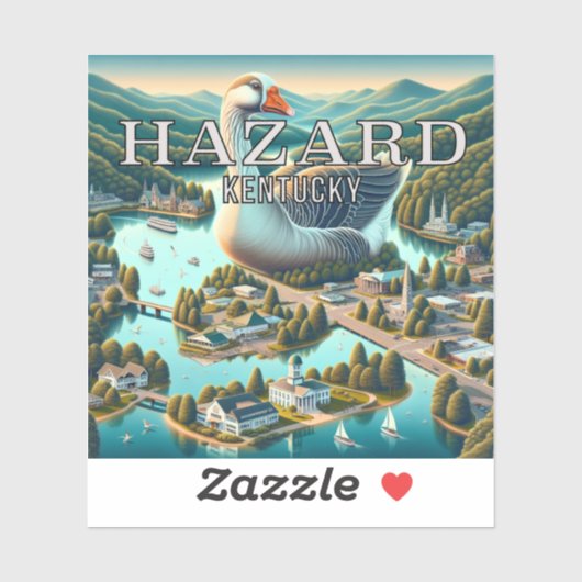 Hazard Kentucky 3 inch Vinyl Sticker (Vel)