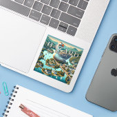 Hazard Kentucky 3 inch Vinyl Sticker (Laptop met iPhone)