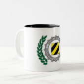 Hazard Laboratories University of Cryptozoology Tweekleurige Koffiemok (Voorkant links)