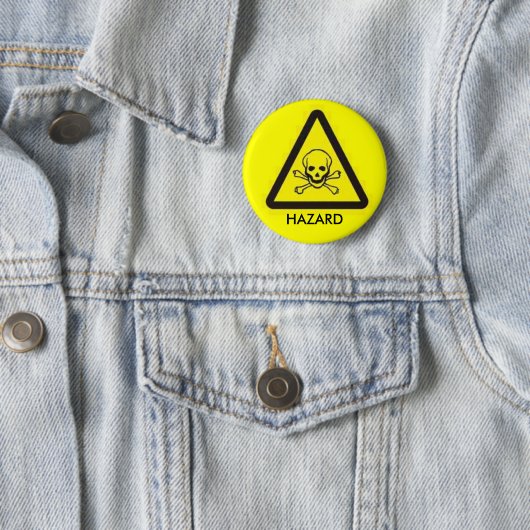 HAZARD RONDE BUTTON 5,7 CM (In situ)