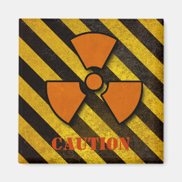 Hazard Stripes Custom Magnet