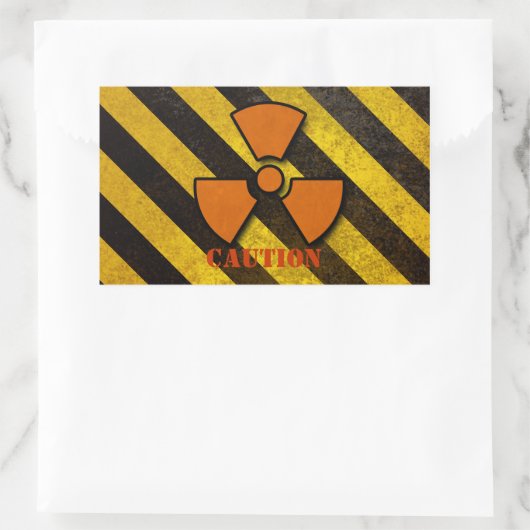 Hazard Stripes Custom Square Stickers (Tas)