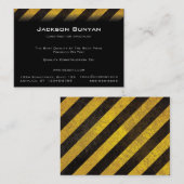 Hazard Stripes mollige Visitekaartjes (Voorkant / Achterkant)