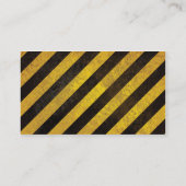 Hazard Stripes Visitekaartjes (Achterkant)