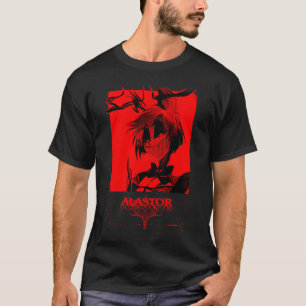Hazbin Hotel Alastor Radio Demon Alles Rood Donker T-shirt