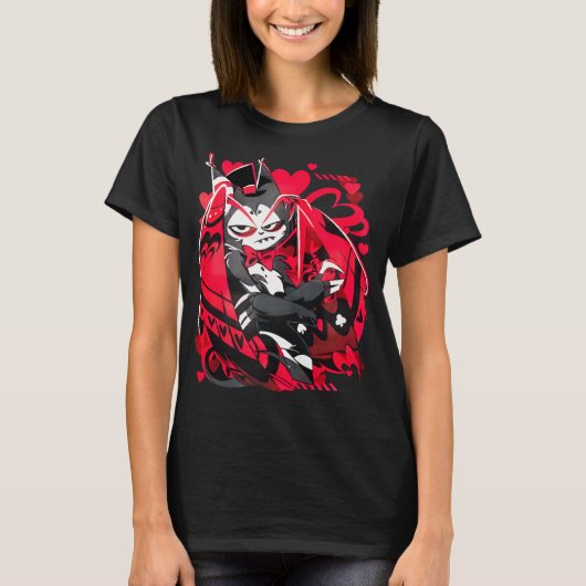 Hazbin Hotel Funny Character Cartoon Grafische T - T-shirt (Voorkant)