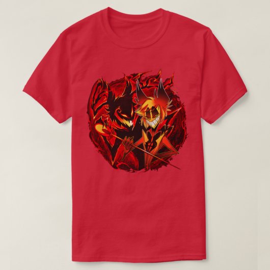 Hazbin Hotel vivziepop een lastor en zijn schaduw T-shirt (Design voorkant)