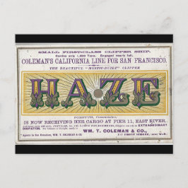 Haze Clipper zeilschip 1900 Briefkaart
