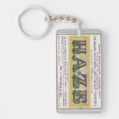 Haze Clipper zeilschip 1900 Sleutelhanger (Voorkant)