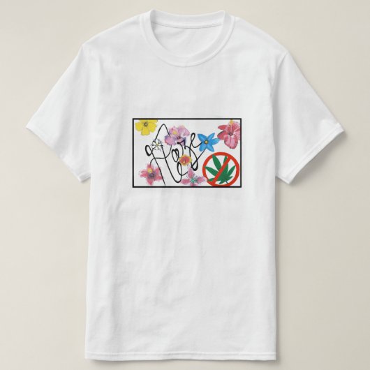 Haze Flower T-Shirt Straight Logobox (Design voorkant)