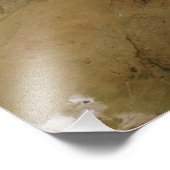 Haze langs het Himalaya-gebergte Foto Afdruk (Hoek)