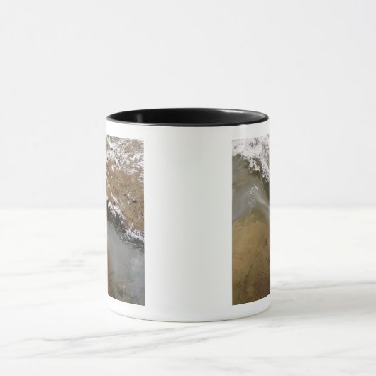 Haze langs het Himalaya-gebergte Mok (Midden)