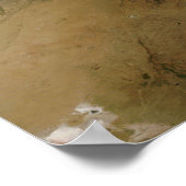 Haze langs het Himalaya-gebergte Poster (Hoek)