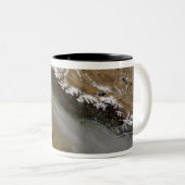 Haze langs het Himalaya-gebergte Tweekleurige Koffiemok (Voorkant rechts)