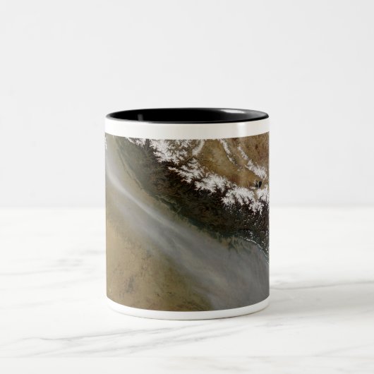 Haze langs het Himalaya-gebergte Tweekleurige Koffiemok (Center)