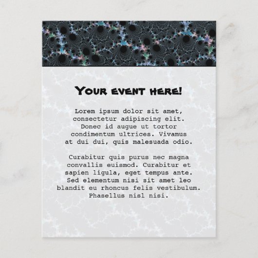 Haze - Mandelbrot Fractal Flyer (Voorkant)