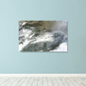 Haze over China Canvas Afdruk (Insitu (Houten vloer))