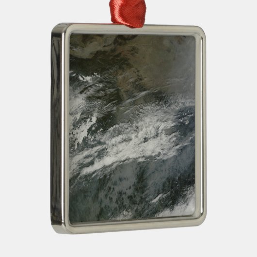 Haze over China Metalen Ornament (Rechts)