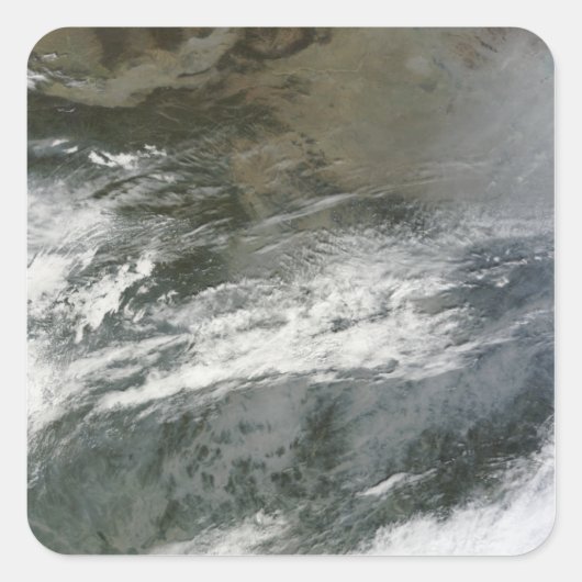 Haze over China Vierkante Sticker (Voorkant)
