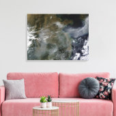 Haze over de Noord-Chinese vlakte Canvas Afdruk (Insitu (Woonkamer))