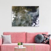 Haze over de Noord-Chinese vlakte Canvas Afdruk (Insitu (Woonkamer))