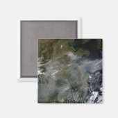 Haze over de Noord-Chinese vlakte Magneet (Voorkant / Achterkant)