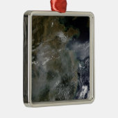 Haze over de Noord-Chinese vlakte Metalen Ornament (Rechts)
