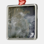 Haze over de Noord-Chinese vlakte Metalen Ornament (Links)