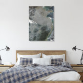 Haze over Oost-China Canvas Afdruk (Insitu (Slaapkamer))