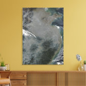 Haze over Oost-China Canvas Afdruk (Insitu (Woonkamer))
