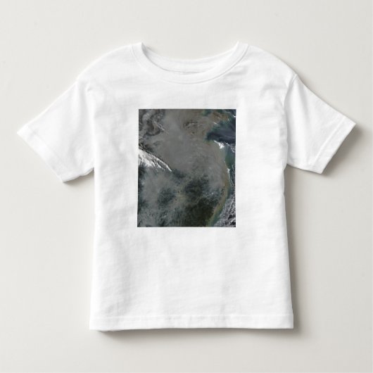 Haze over Oost-China Kinder Shirts (Voorkant)
