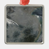 Haze over Oost-China Metalen Ornament (Voorkant)